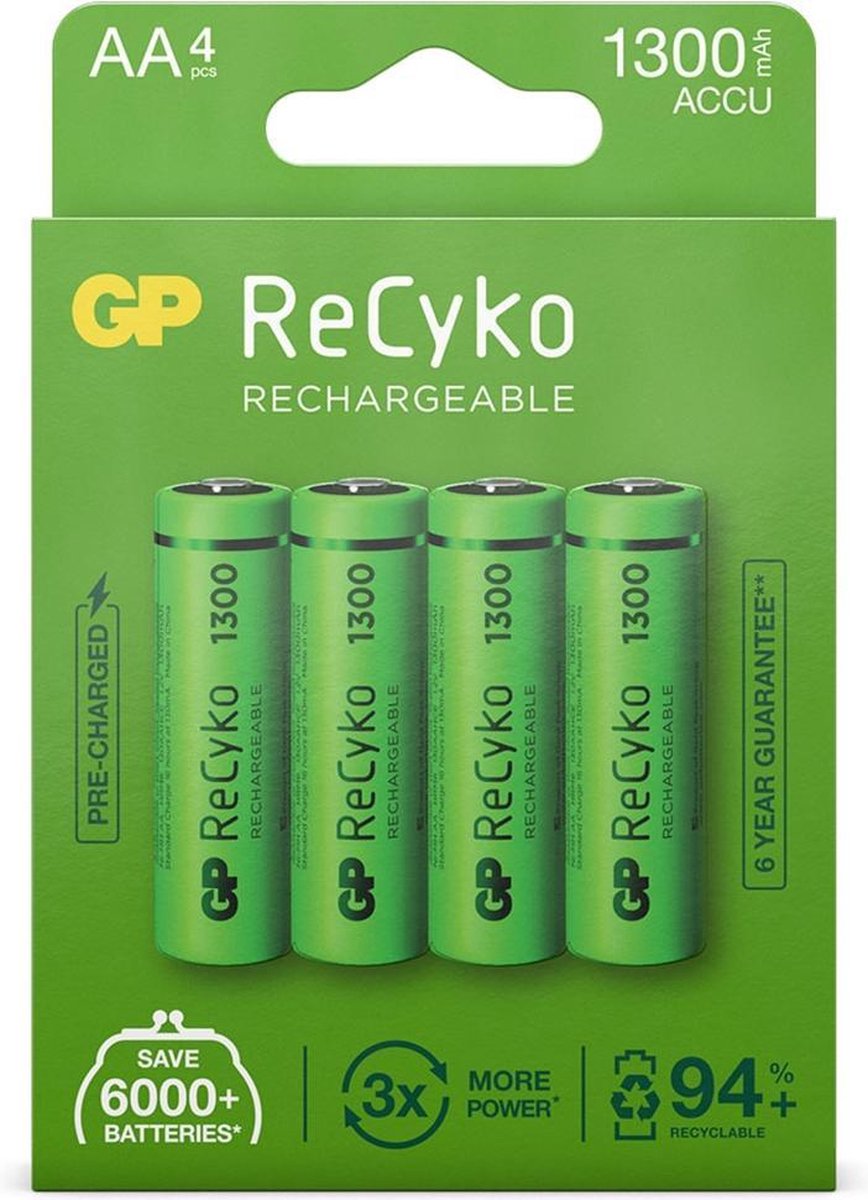 GP Oplaadbare Batterij Aa - Set Van 4