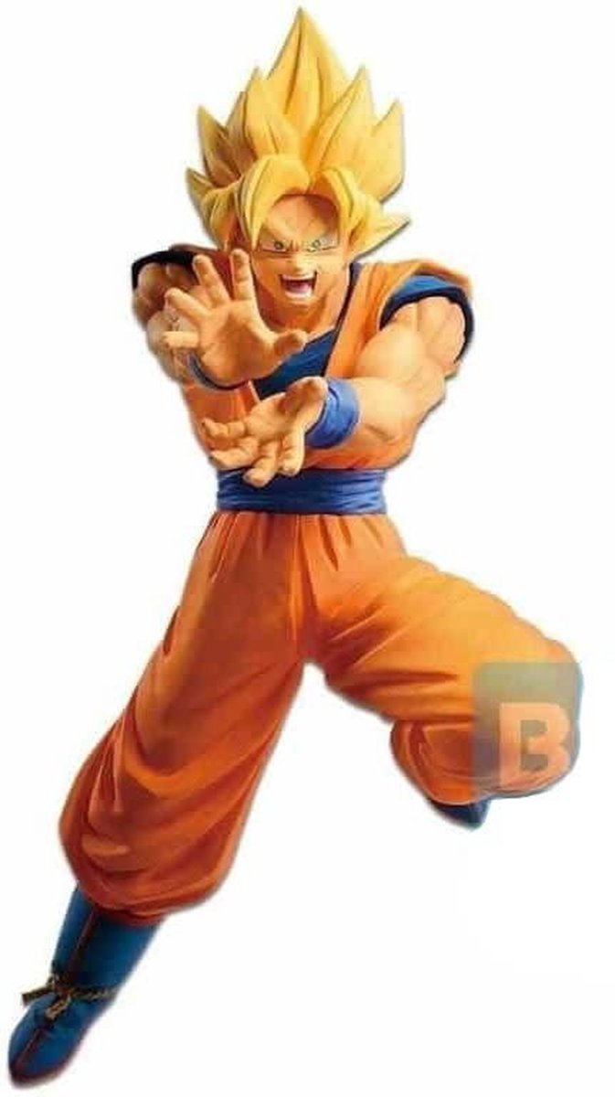 Banpresto Dbz Beeldje - De Androide Slag Met Dbz Jagers - Super Saiyan Son Goku