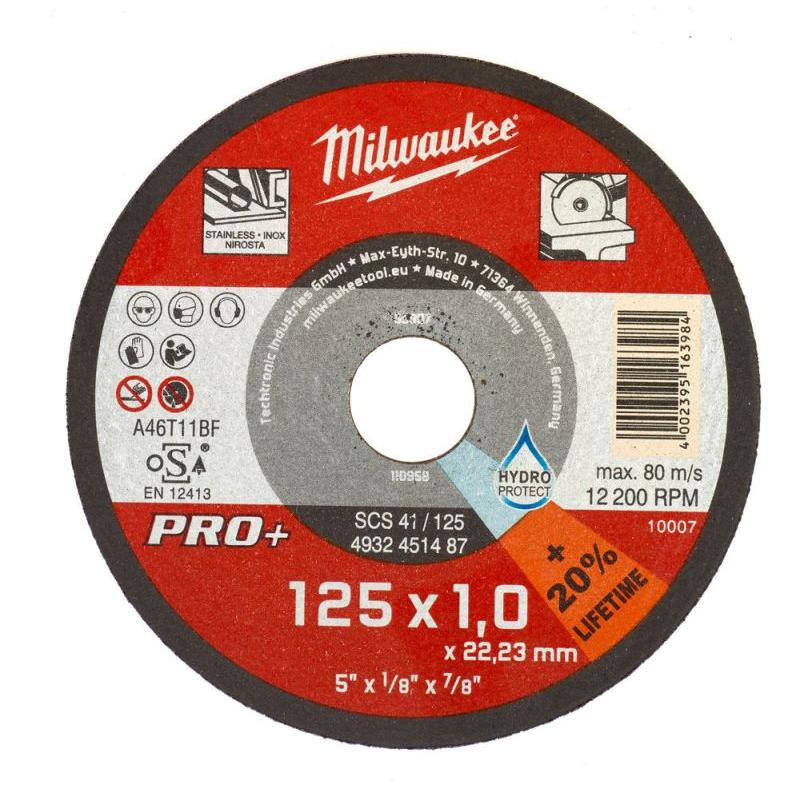 Milwaukee Metaaldoorslijpschijf SCS41 125 x 1 mm PRO+ - 50 stuks - 4932451487