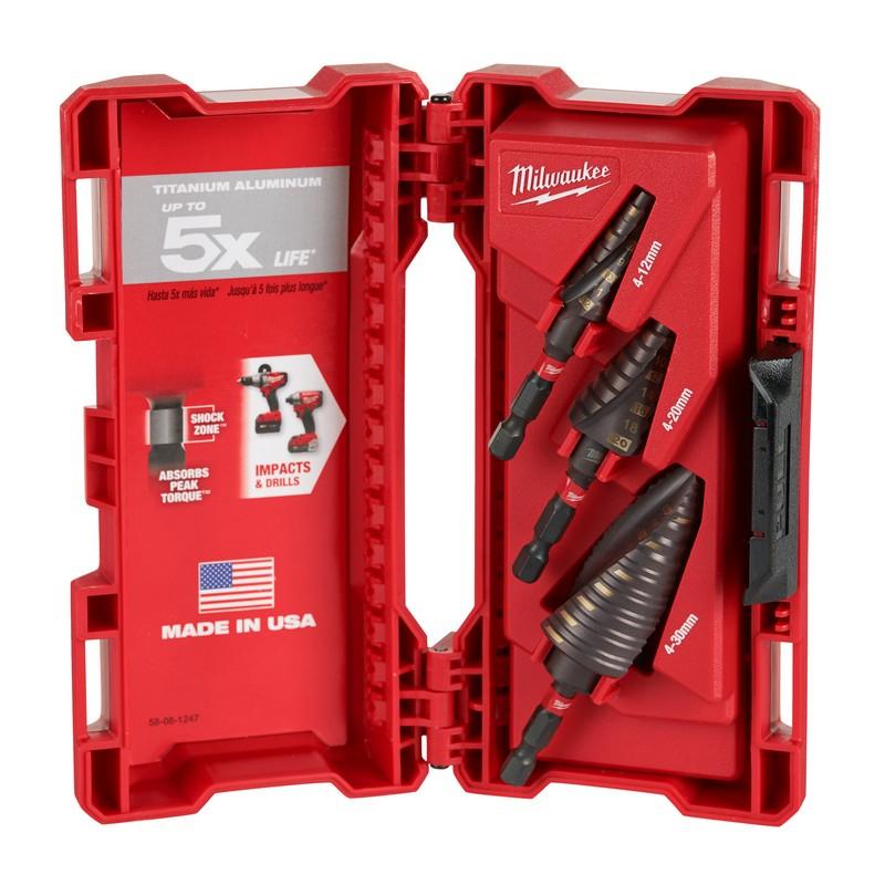 Milwaukee ShockWave Step Drill Set-3pc - 48899266