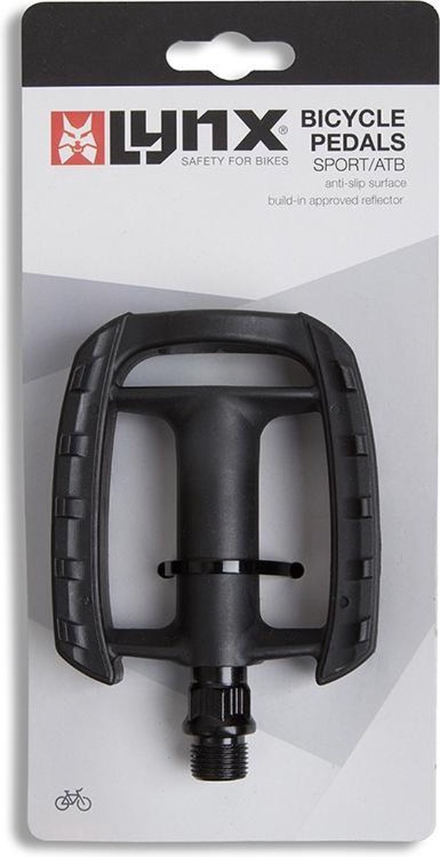 Lynx Platformpedalen Atb 9/16 Inch Per Set - Zwart
