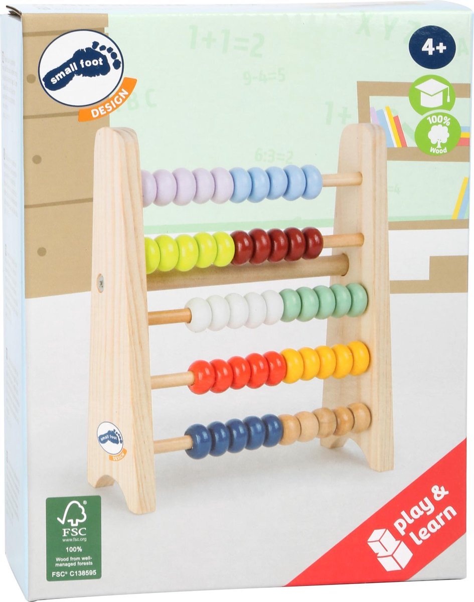 Small Foot Houten Telraam - 13 X 5 X 15 Cm