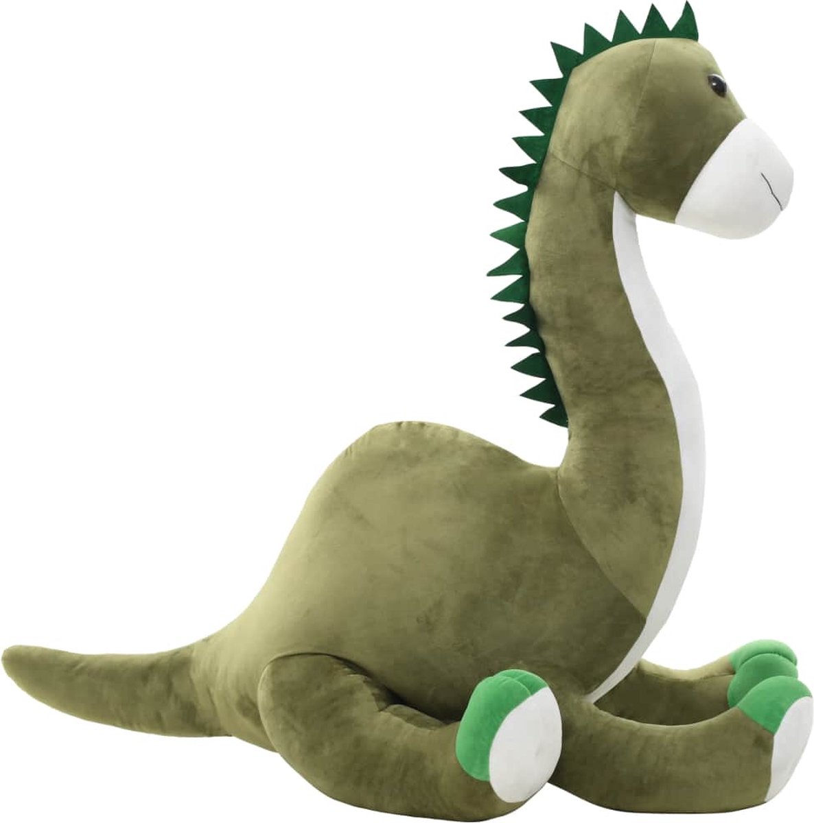 Vidaxl Knuffel Dinosaurus Brontosaurus Pluche - Groen