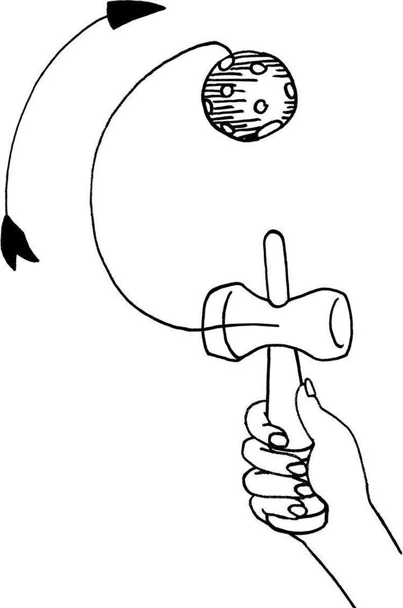 Goki Behendigheidsspel Kendama 17 cm