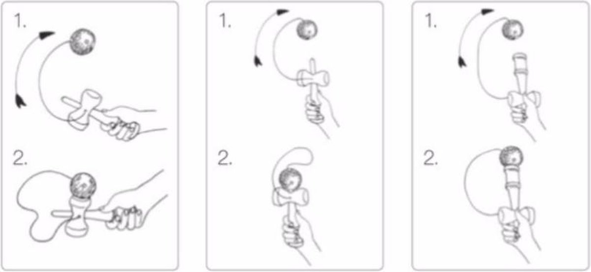 Goki Behendigheidsspel Kendama 17 cm