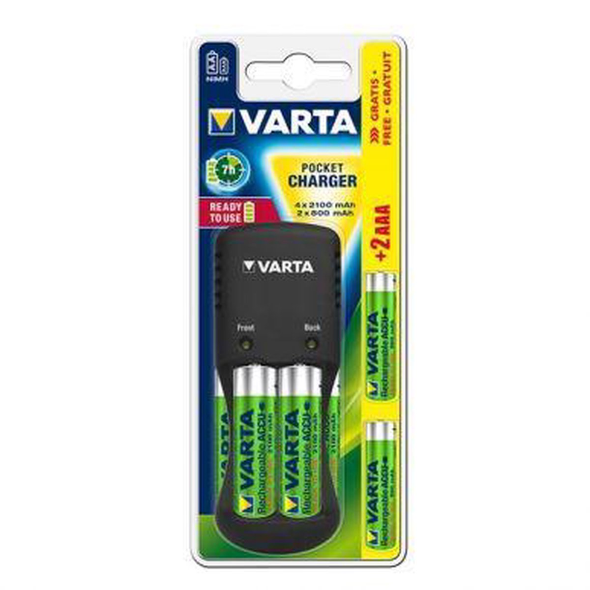 Varta Pocket Lader Inclusief Batterijen