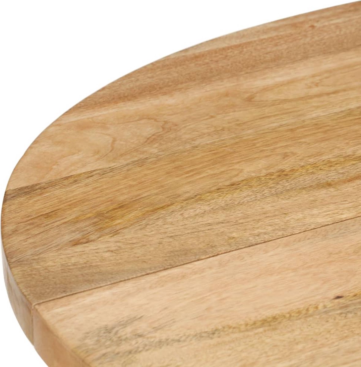 Vidaxl Eettafel Rond 110x76 Cm Massief Mangohout - Bruin