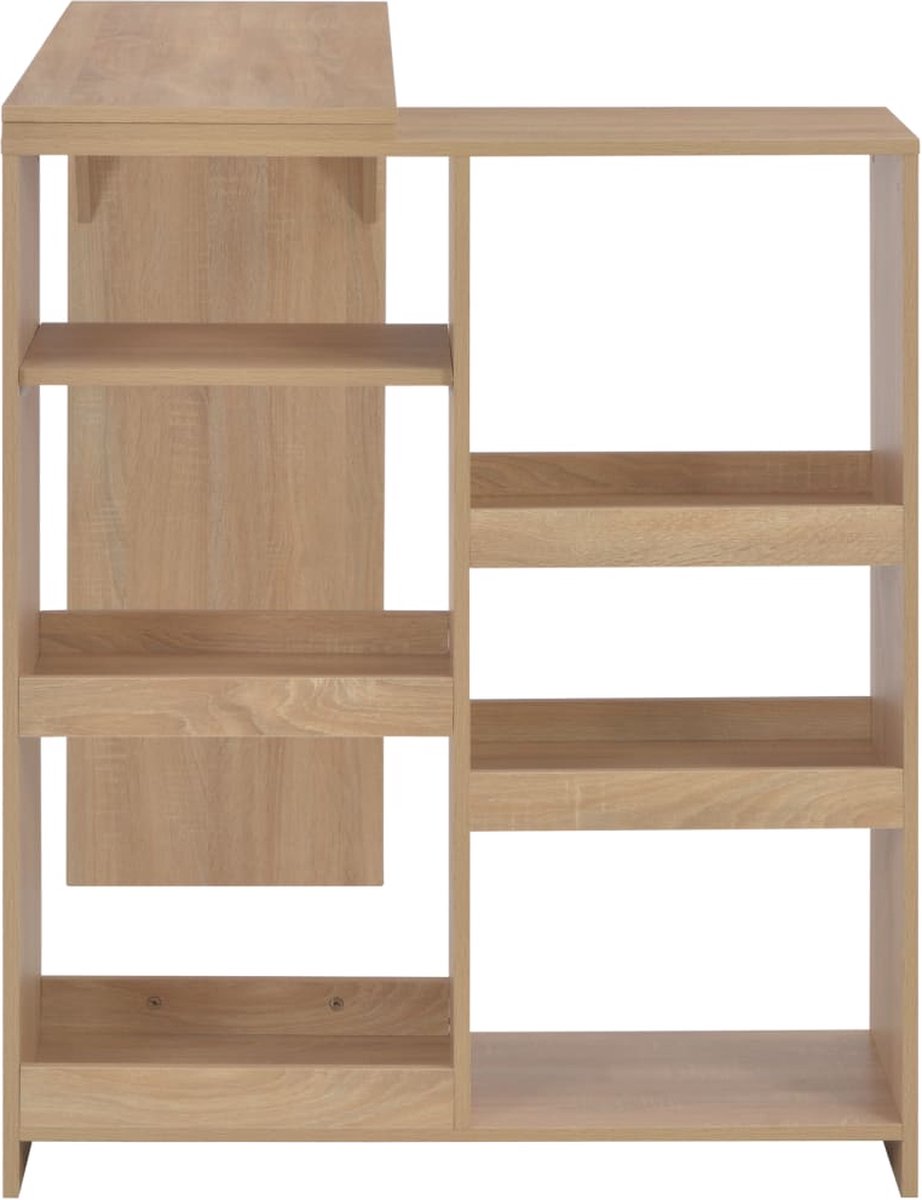 Vidaxl Bartafel Met Verplaatsbaar Schap 138x39x110 Cm Eikenkleurig - Bruin