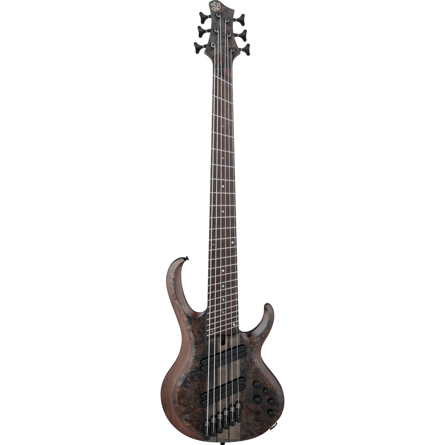 Ibanez Bass Workshop BTB806MS Transparent Gray Flat 6-snarige elektrische basgitaar met softcase