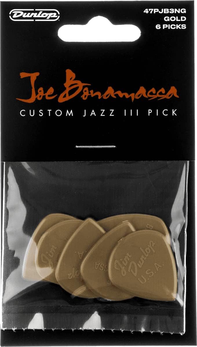 Dunlop 47PJB3NG Joe Bonamassa Custom Jazz III plectrumset (6 stuks)