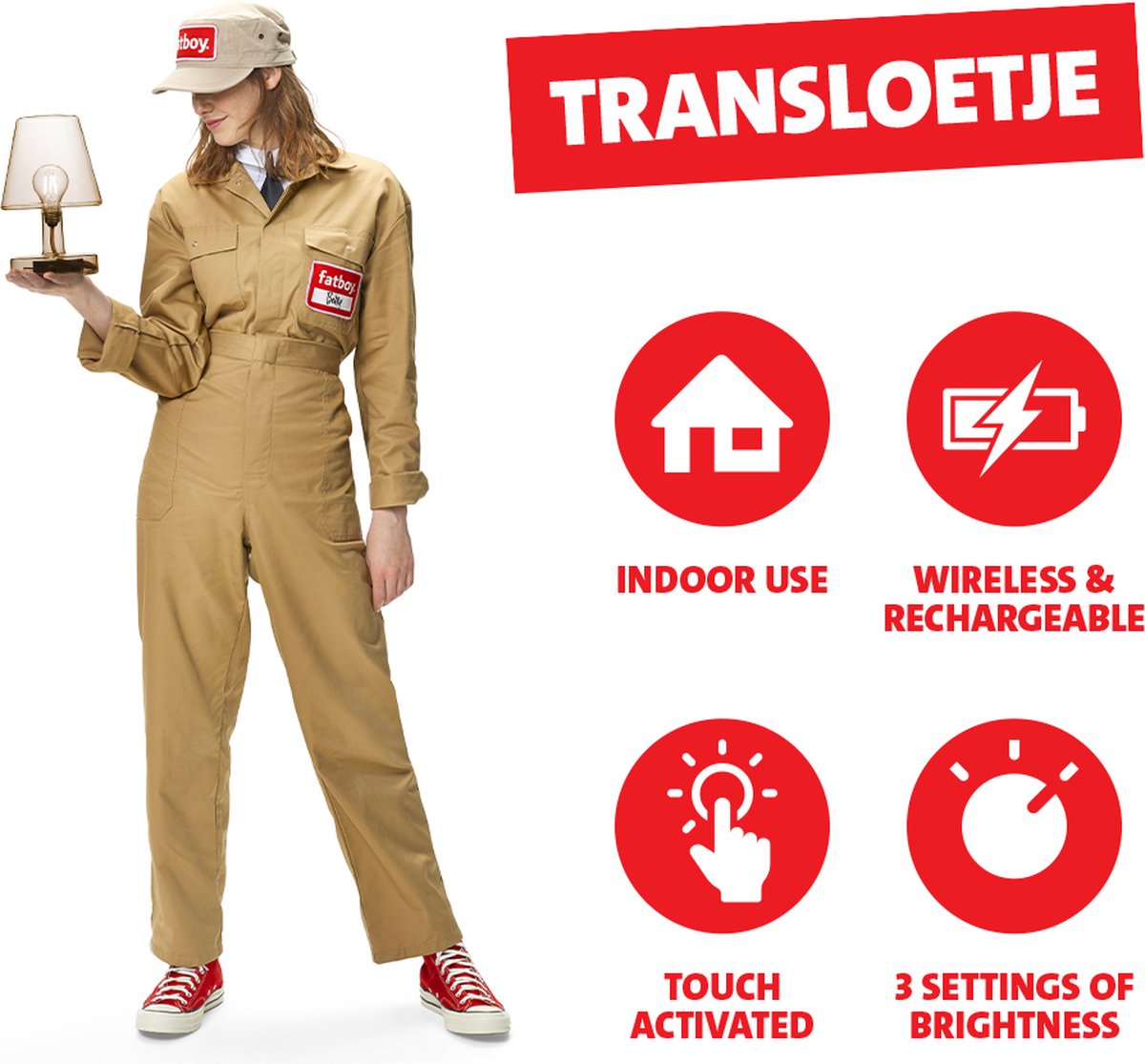 Fatboy ® Transloetje Tafellamp - Bruin