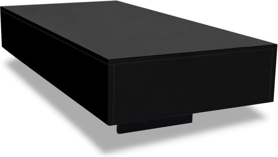 Vidaxl Salontafel Hoogglans - Negro