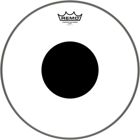 Remo CS-0316-10 Controlled Sound Clear Black Dot 16 inch