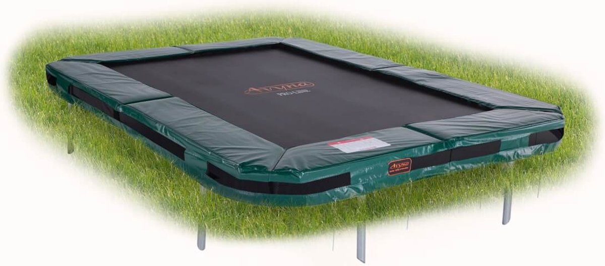 Avyna Proline Trampoline Rechthoekig 340x240cm Inbouw / Inground - Groen