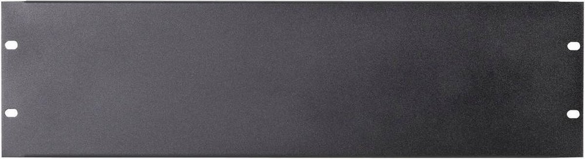 Adam Hall 87223STL gesloten 19 inch frontplaat 3U staal
