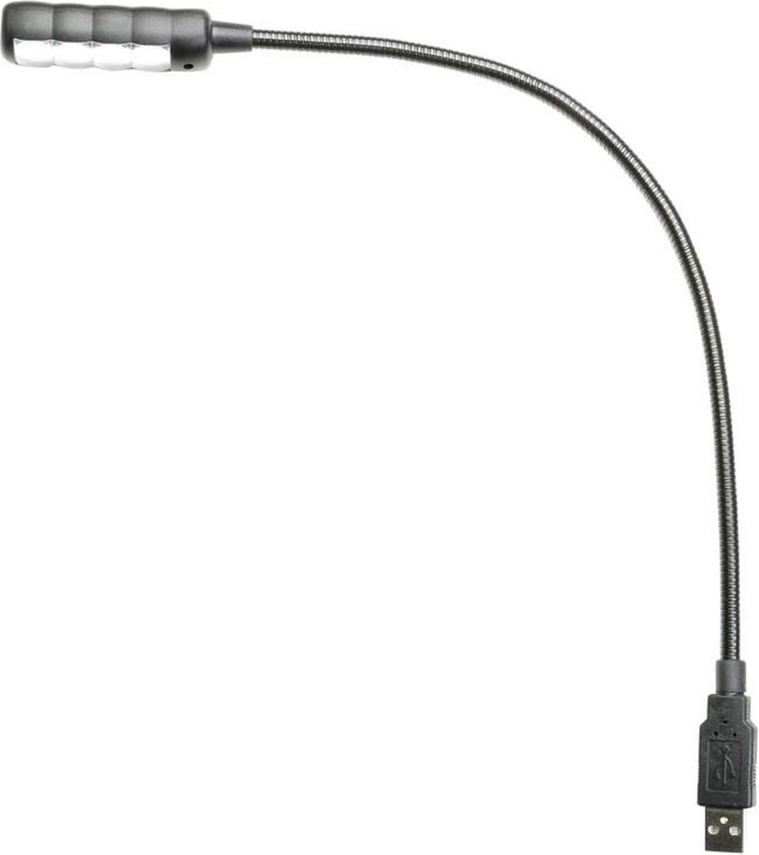 Adam Hall SLED 1 ULTRA USB zwanenhals-lamp met USB-connector en 4 COB LED's