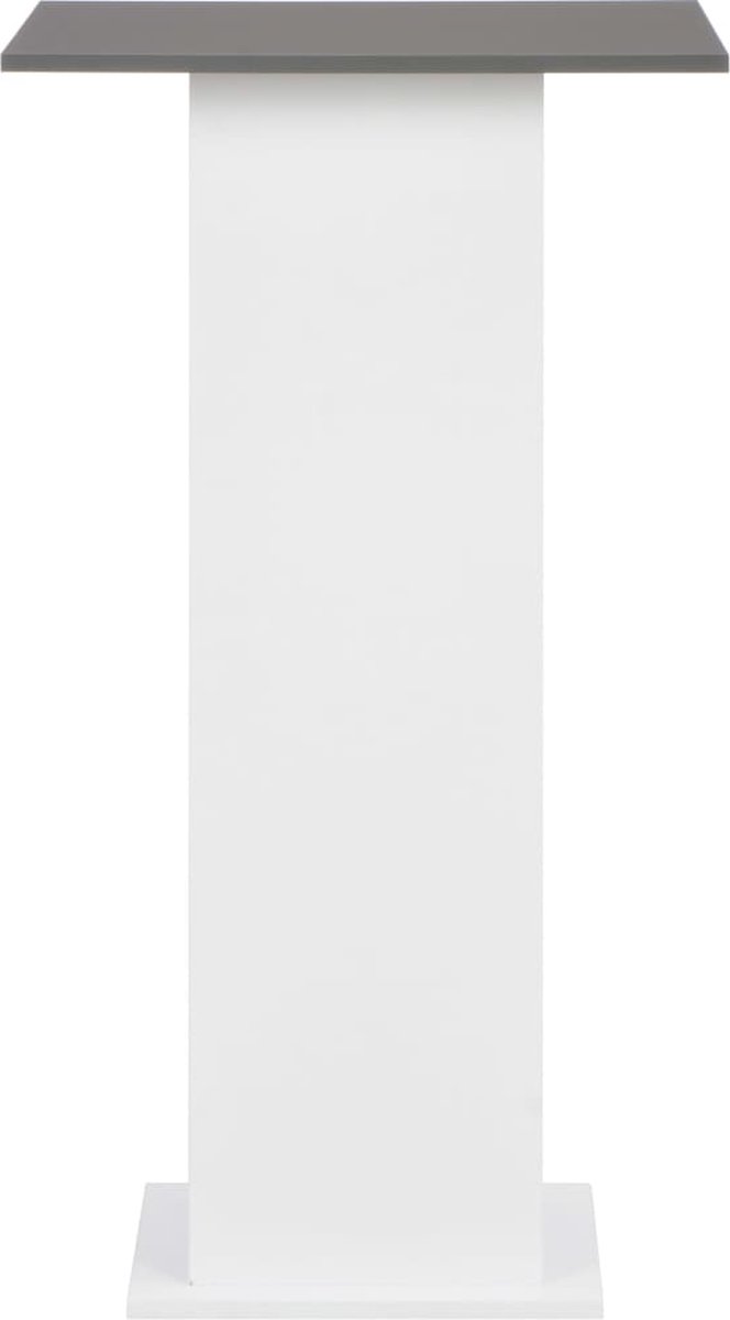 Vidaxl Bartafel 60x60x110 Cm En Antracietgrijs - Wit