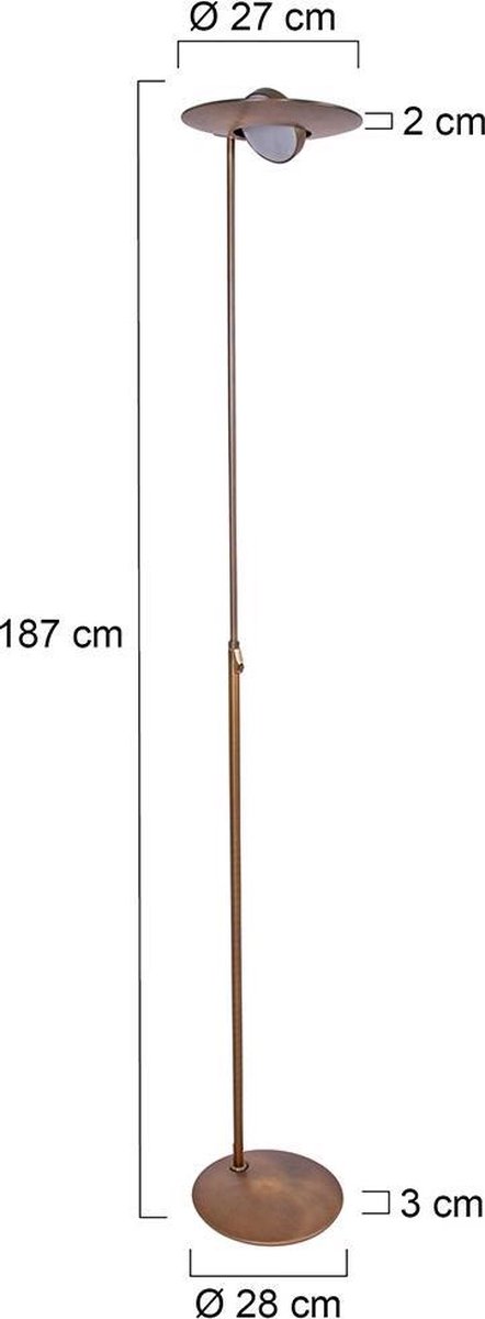 Steinhauer Zenith Vloerlamp Brons