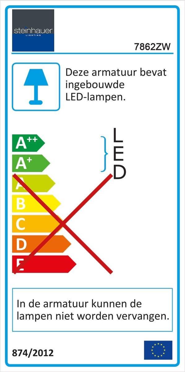 Steinhauer Vloerlamp Zenith Led 7862zw - Zwart