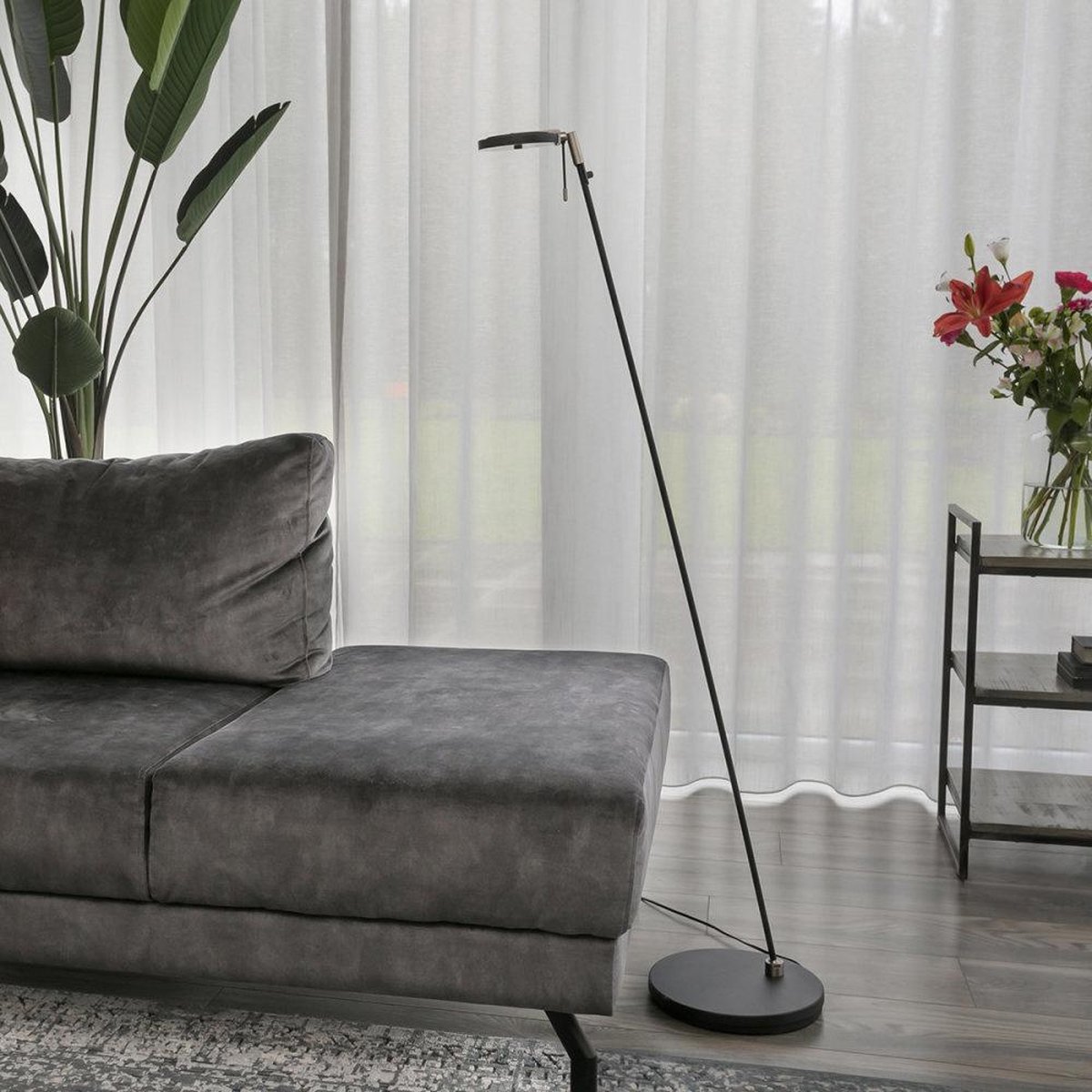 Steinhauer Vloerlamp Turound 2664 - Zwart