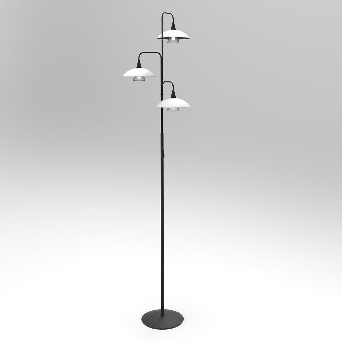 Steinhauer Vloerlamp Tallerken Led 2659zw - Zwart