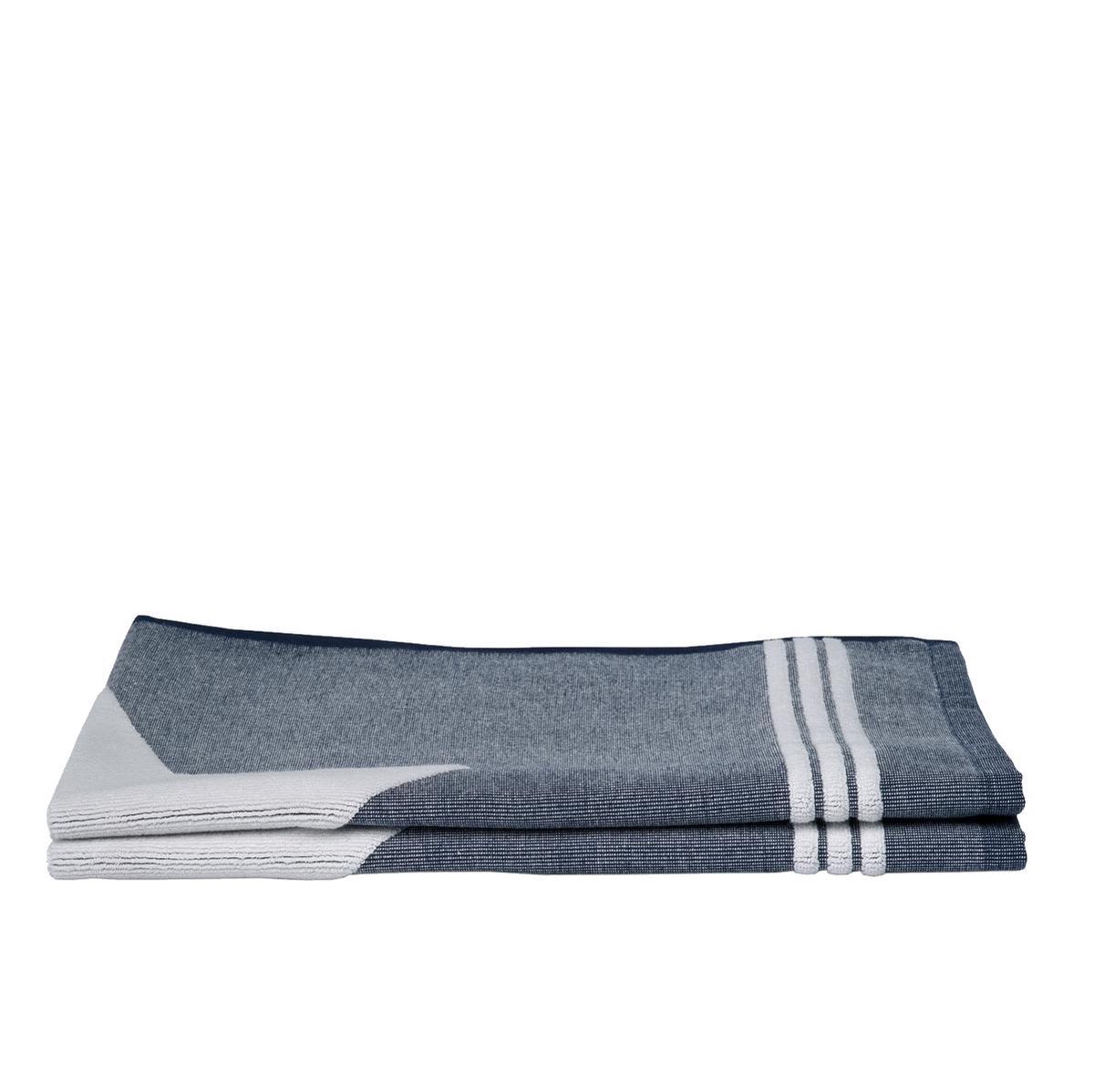 Seahorse Badmat Stardust - 50 X 75 Cm - Blue - 2 Stuks - Blauw