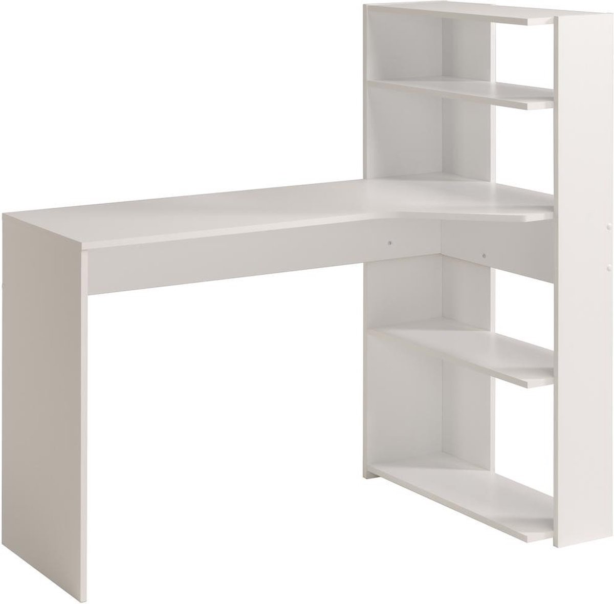 Parisot Juni Modern Hoekbureau Decor - L 122 Cm - Wit