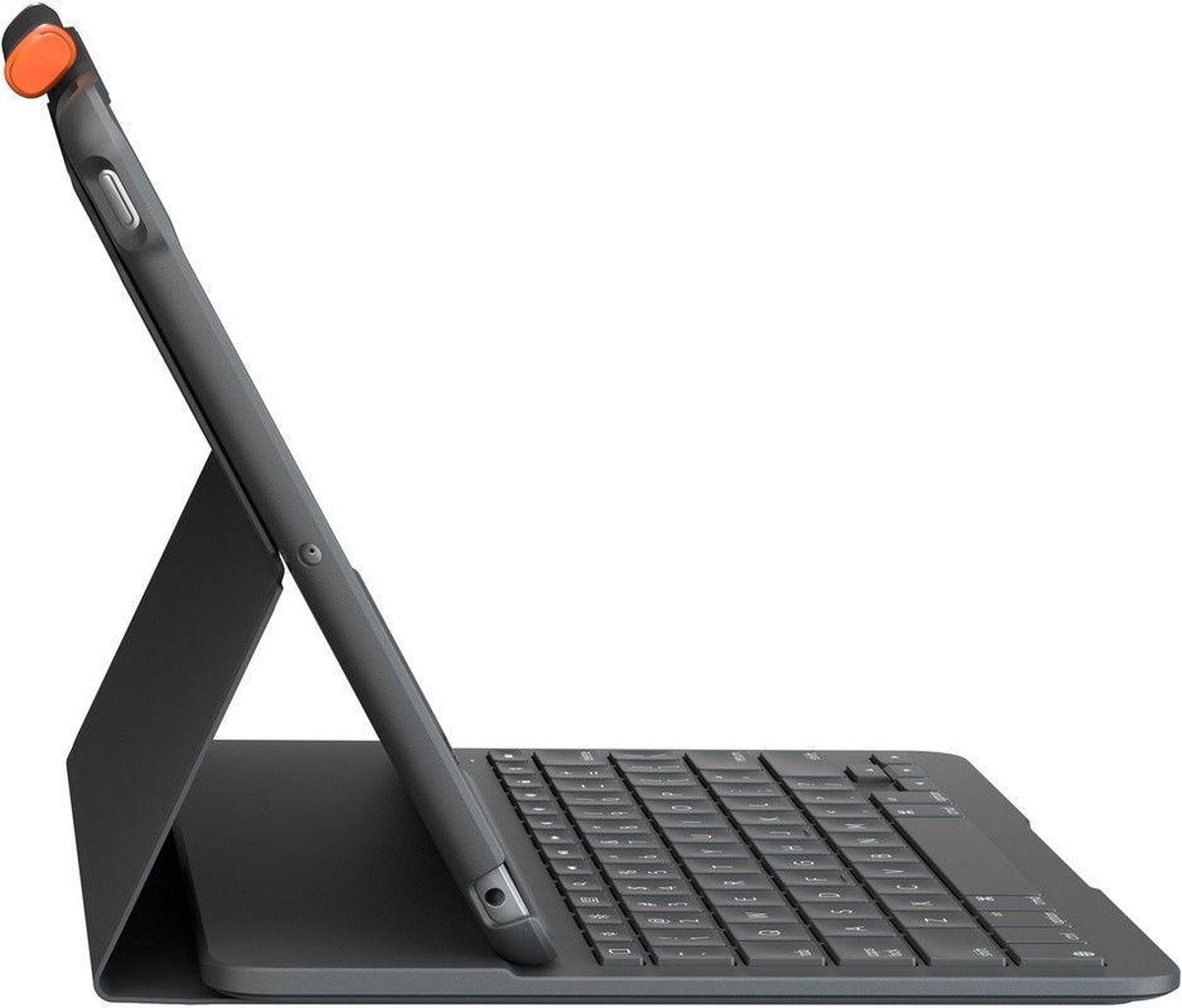 Logitech Slim Folio Apple iPad (2021/2020) Toetsenbord Hoes QWERTY - Grijs