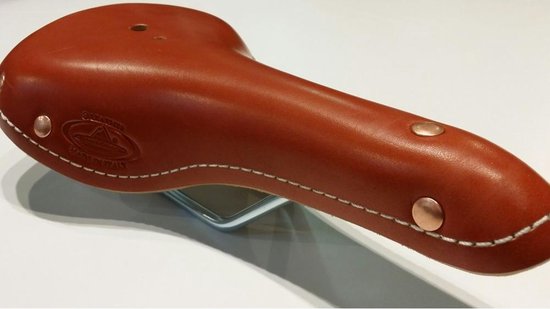 Selle Monte Grappa Zadel Old Frontiers Classic Leer 28 Cm Cognac - Bruin