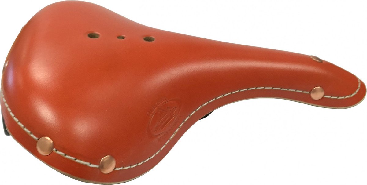 Selle Monte Grappa Zadel Old Frontiers Classic Leer 28 Cm Cognac - Bruin