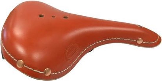 Selle Monte Grappa Zadel Old Frontiers Classic Leer 28 Cm Cognac - Bruin