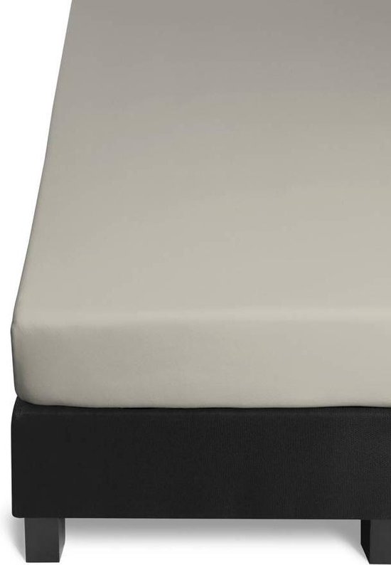 Beddinghouse Jersey Hoeslaken 180 x 220 cm - Beige