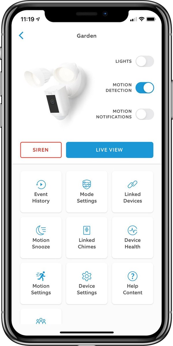 Ring Floodlight Cam Wired Plus - Wit