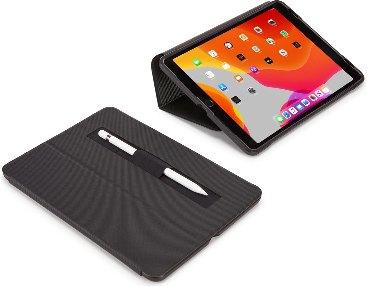Case Logic Snapview hoes iPad 10.2 inch met penhouder - Zwart