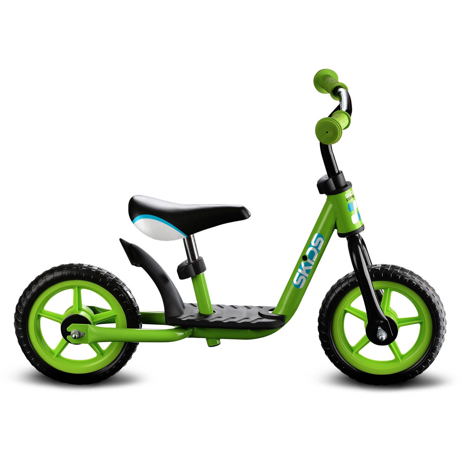 Skids Control Loopfiets Loopfiets Met 2 Wielen 10 Inch Junior/zwart - Groen