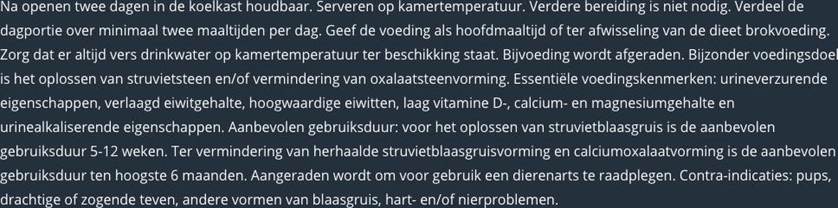 Prins Naturecare Diet Dog Struvite - Hondenvoer - 400 g