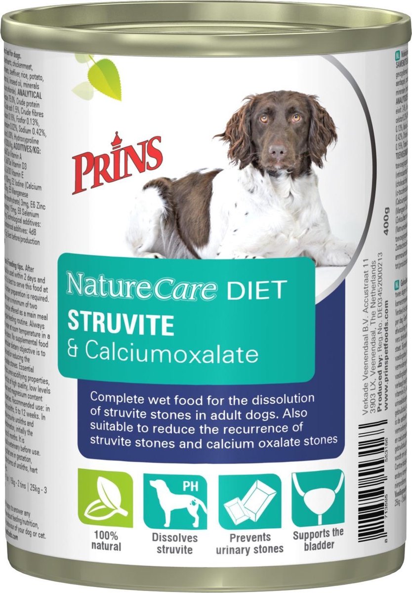 Prins Naturecare Diet Dog Struvite - Hondenvoer - 400 g