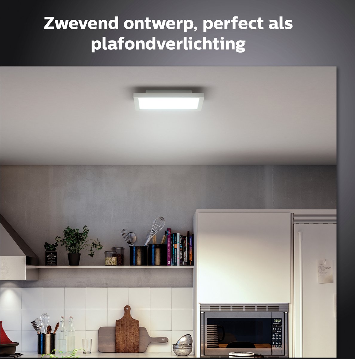 Philips Aurelle plafondlamp White Ambiance vierkant - klein