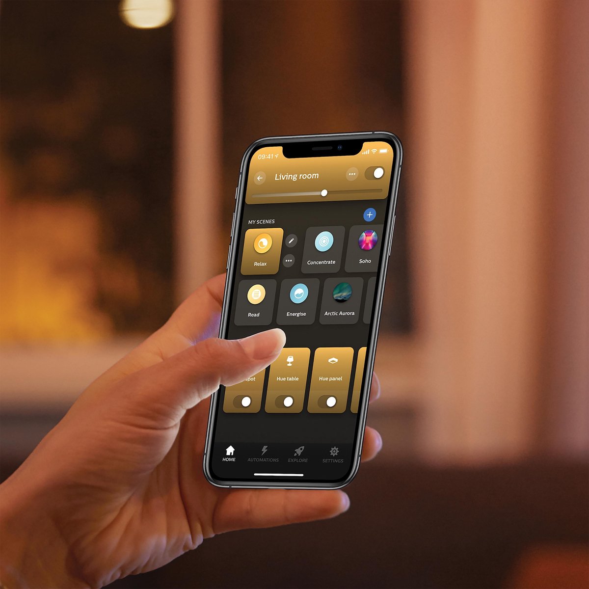 Philips Cher plafondlamp White Ambiance - Zwart