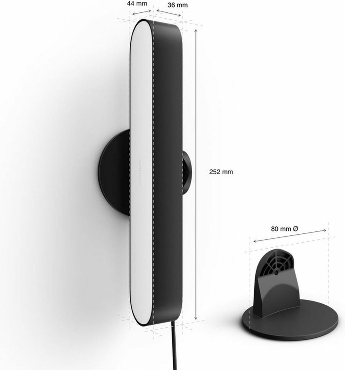 Play Lichtbalk White & Color Duo Pack - Zwart