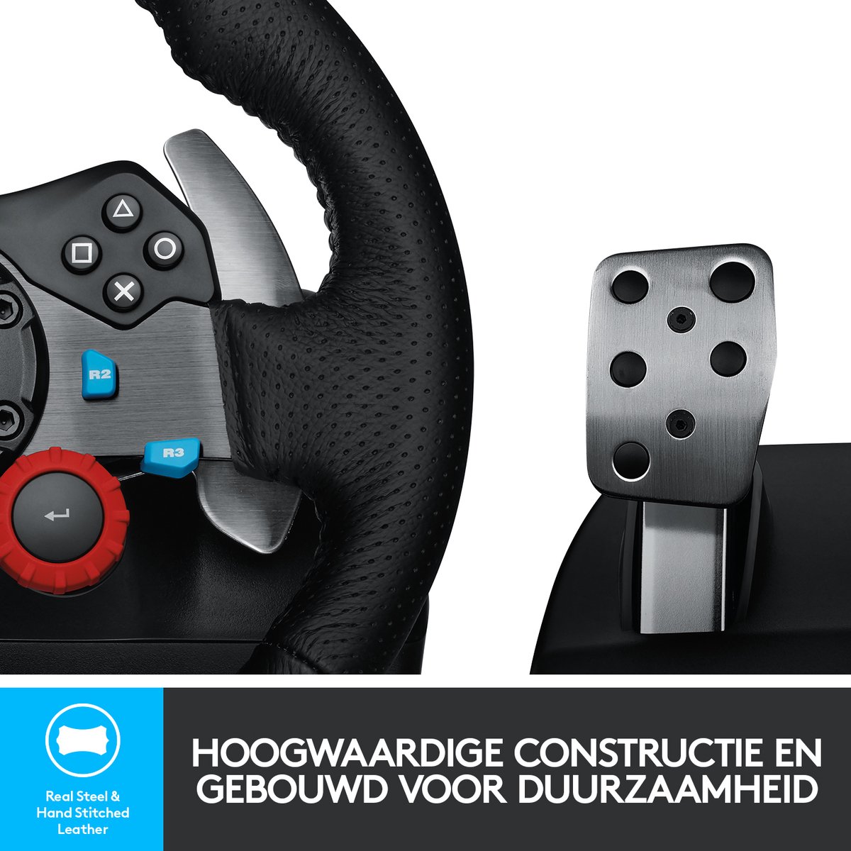 Logitech G G29 Driving Force Racestuur - PS5/PS4/PC - Zwart