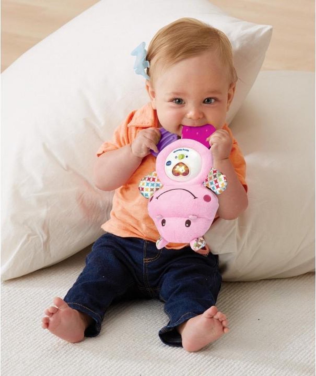 Vtech Bijtring Nijlpaard 20 Cm - Roze