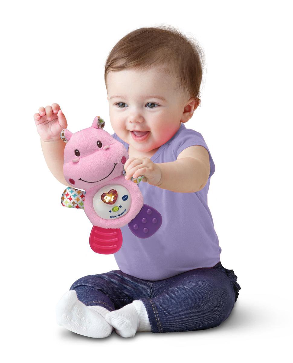 Vtech Bijtring Nijlpaard 20 Cm - Roze
