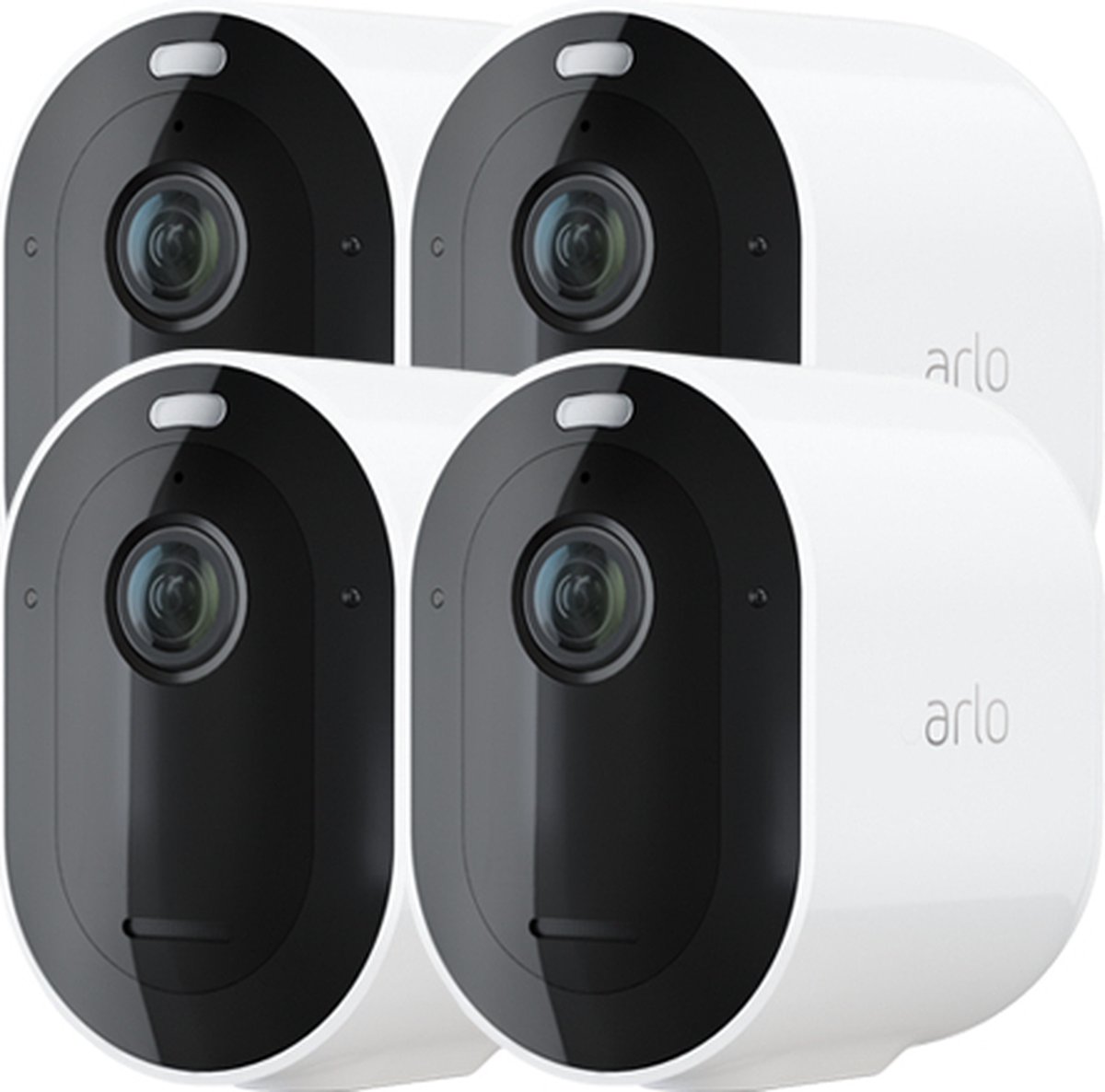 Arlo Pro 3 set met 4 camera's wit - Zwart