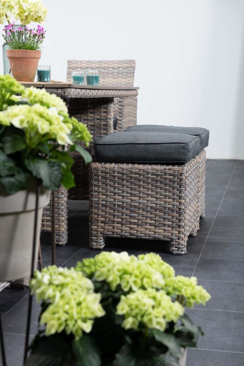 Garden Impressions - Seagull Loungedining Set - 5 Delig - Rechts - Vintage Willow - Grijs