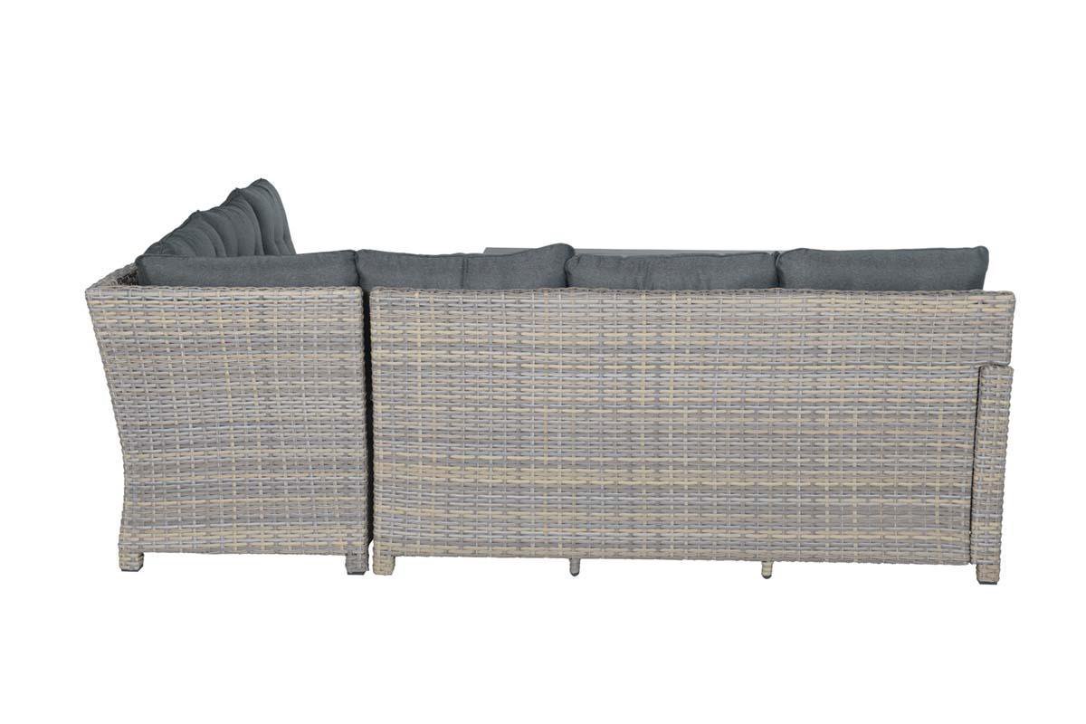 Garden Impressions - Seagull Loungedining Set - 5 Delig - Rechts - Vintage Willow - Grijs