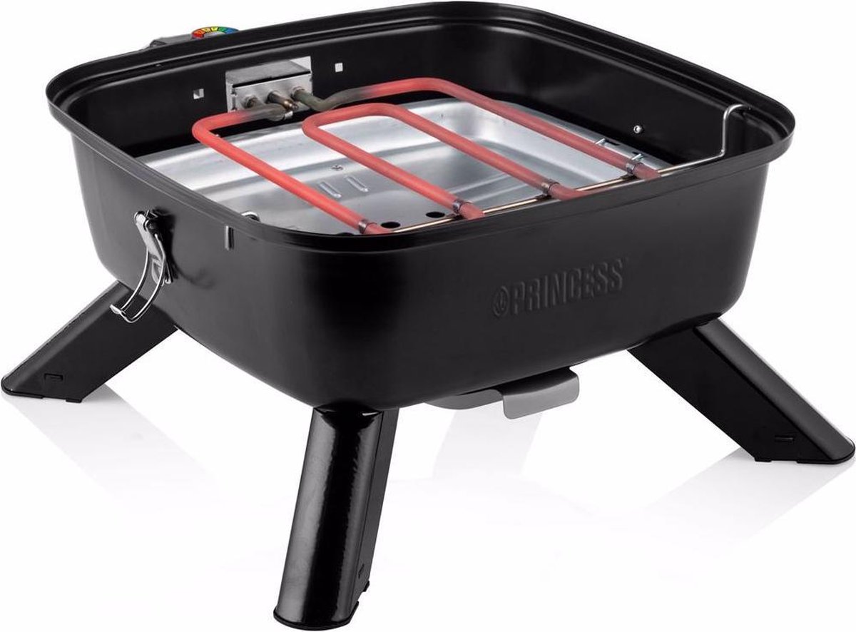 Princess 112256 Portable Hybride Barbecue - Zwart