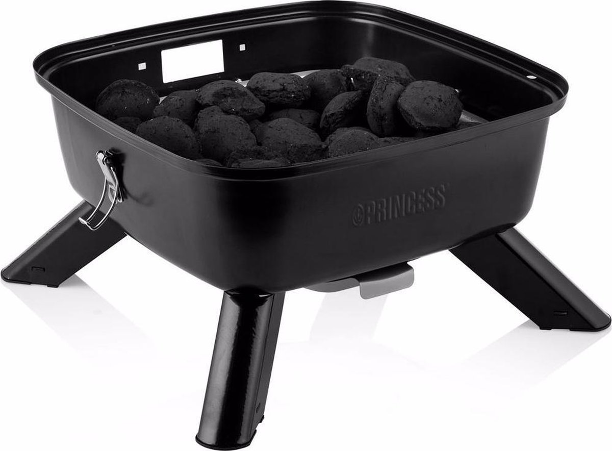 Princess 112256 Portable Hybride Barbecue - Zwart
