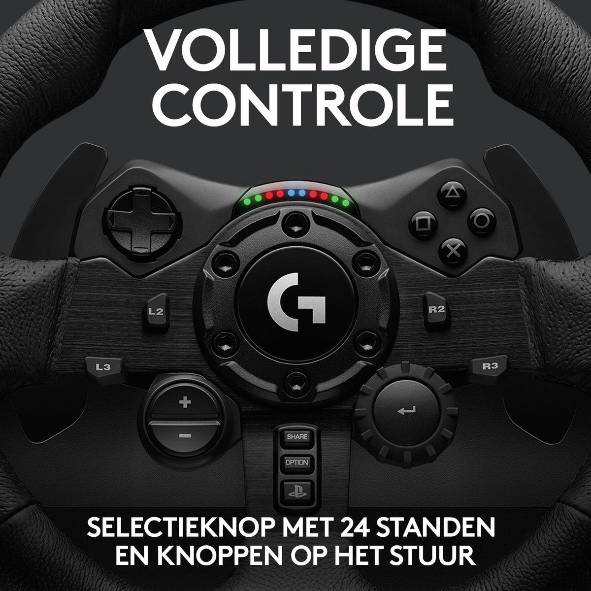 Logitech G G923 Racestuur en -pedalen - PS5/PS4/PC - Zwart