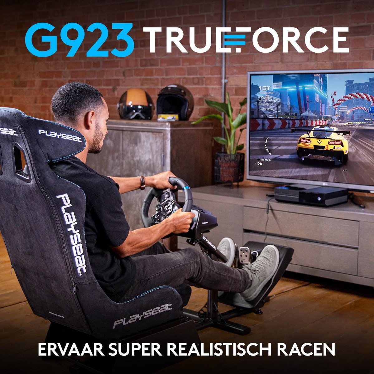 Logitech G G923 Racestuur en -pedalen - PS5/PS4/PC - Zwart